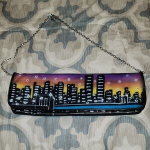 nOir Jewelry Multicolor Skyline Clutch
